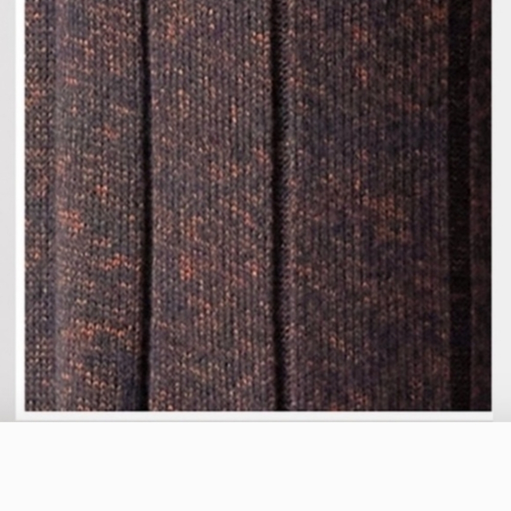 Athleta Mahogany Heather Pullover Ribbed Sweater With Hood. Sz S - Picture 4 of 8